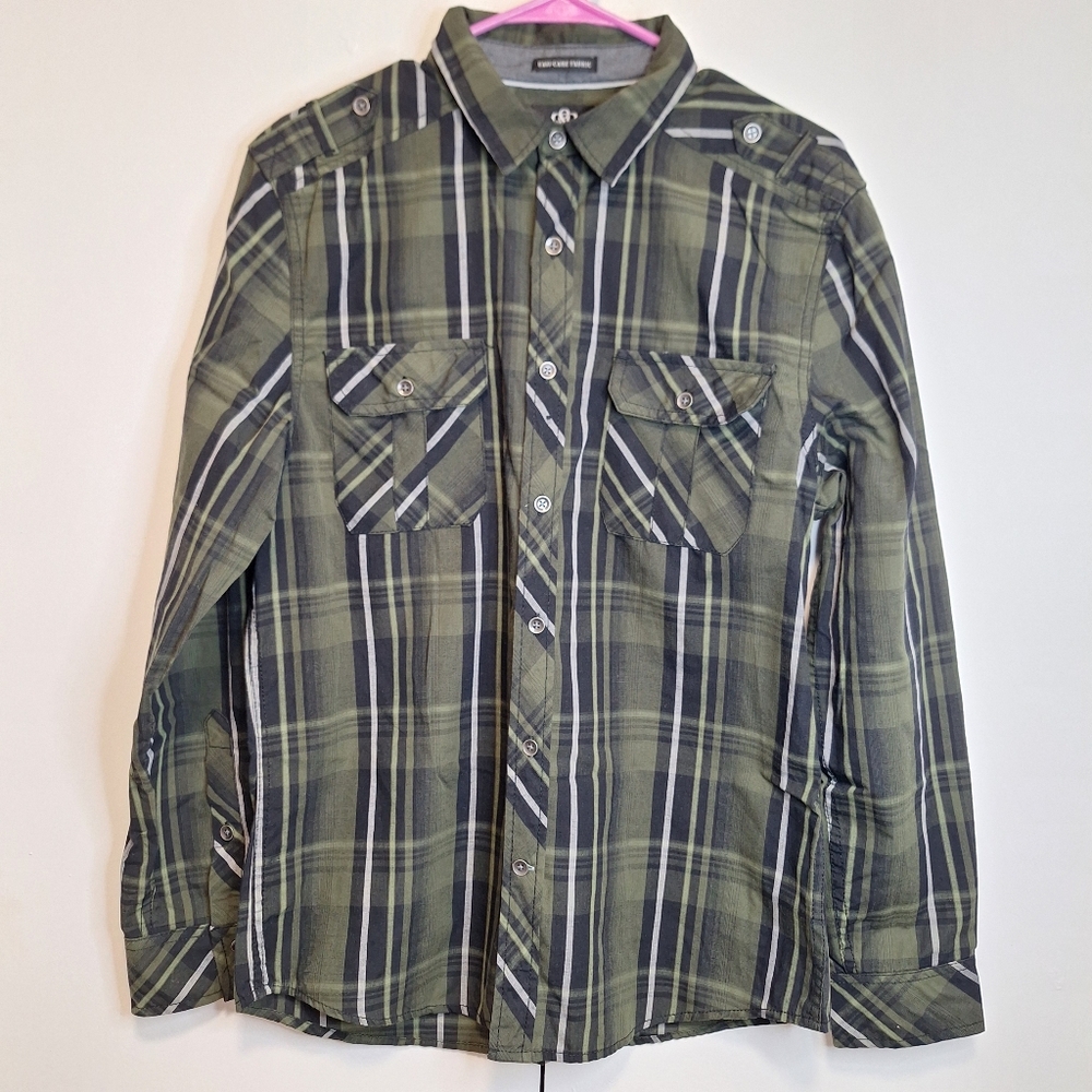 Rock & Republic Green Button Down Shirt